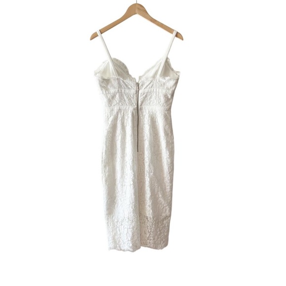 KEEPSAKE the Label Lace Bodycon Sleeveless Dress White Size Medium - Picture 3 of 6